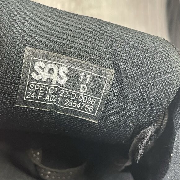 SAS Mission One Mens SZ 11 D Sneaker Black Lace Up Athletic Shoes Vibram Sole C - Picture 6 of 9